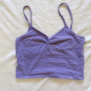 Lilac Purple Tank Crop Top 💜 Size S